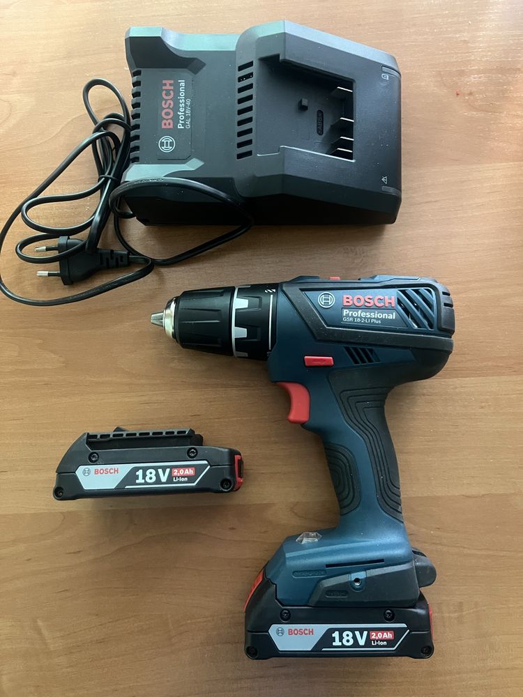 Акумуляторний шуруповерт Bosch GSR 18-2-LI Plus 2x2.0 Ah