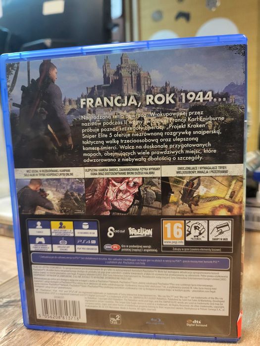 Sniper Elite 5 France PS4 PS5 PL Skup Wymiana SklepRetroWWA