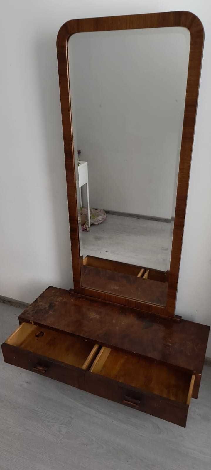 Stara przedwojenna toaletka Art Deco z lustrem lata 20-30 XXw.