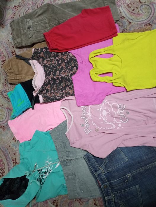 Пакет вещей на девочку 8-11 лет