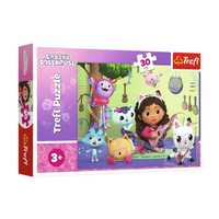 Trefl 18301 Puzzle Koci Domek Gabi 30 elementów Gabi jej uroczy domek