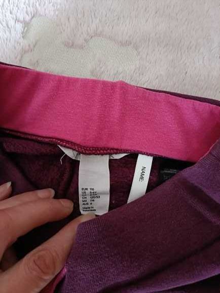 spodnie dresowe H&M dla dziewczynki 116 ok. 4-6 lat