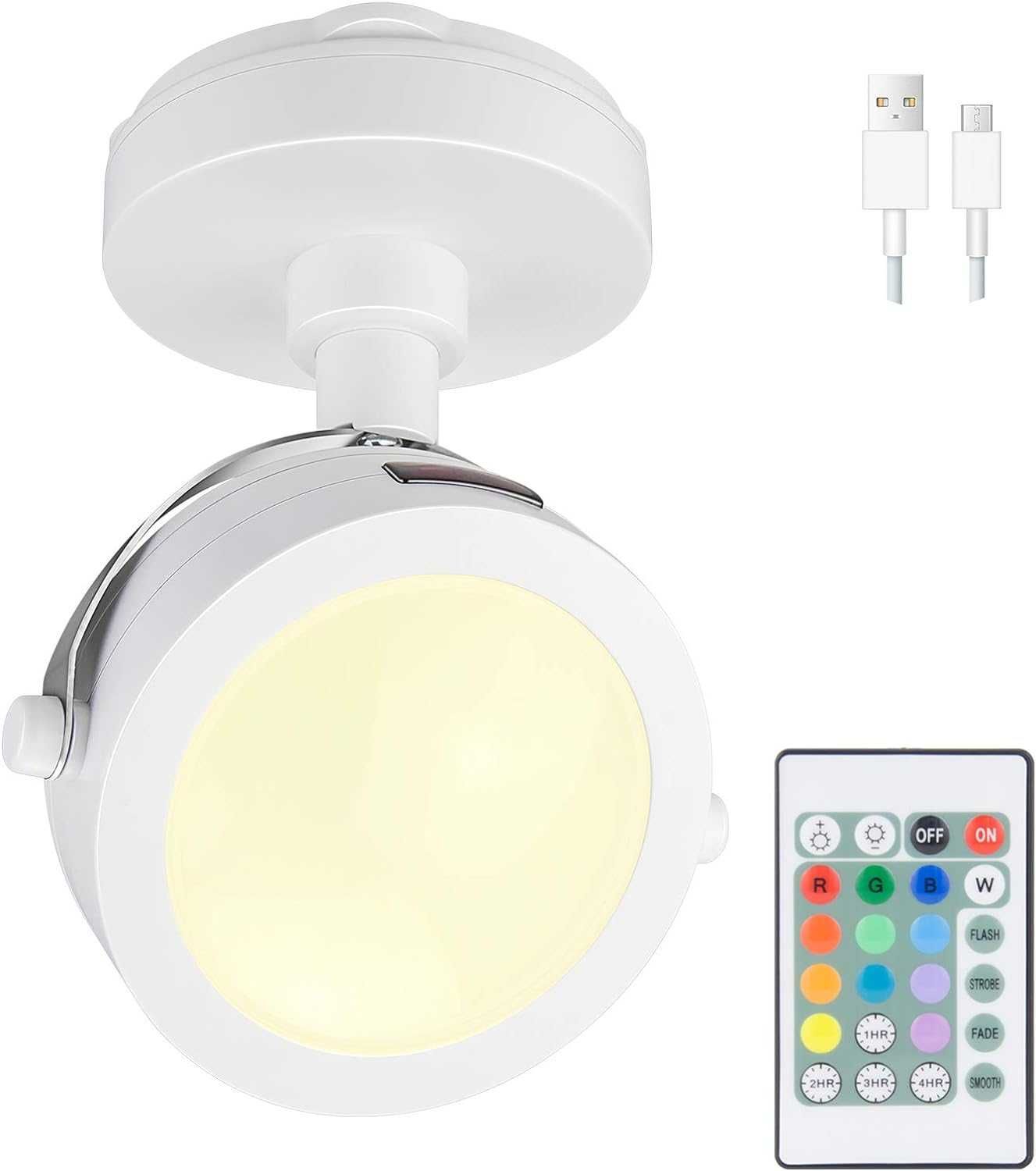 HONWELL Bezprzewodowa lampa punktowa LED, reflektor sufitowy