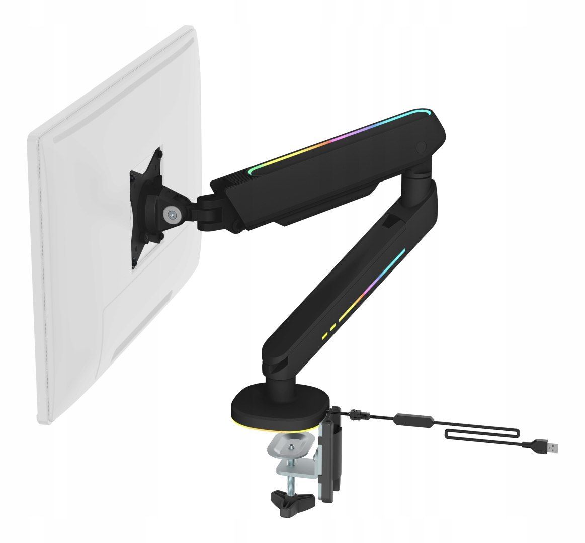 Regulowany Uchwyt Do Monitora Rgb 17-32" Deltaco - Outlet GAM-134-O