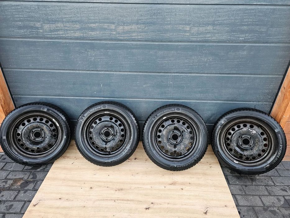 KOŁA FELGI STALOWE OPONY ZIMOWE 15 CALI OPEL ASTRA G H MERIVA A CORSA C D 4X100 185/60/15 ET43