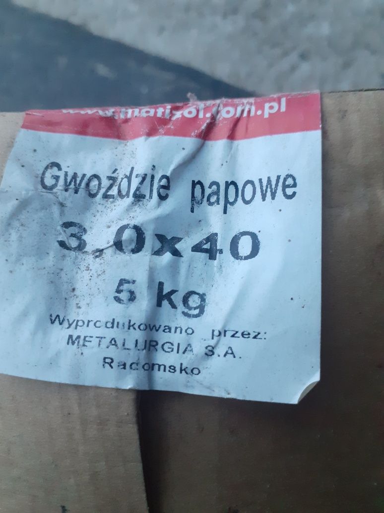 Gwoździe papowe 3×40