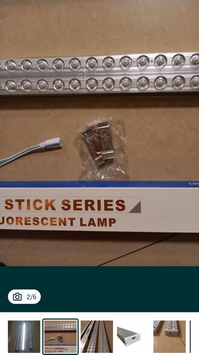 Lampa sufitowa najmocniejsza aluminiowa garażowa 300w 120cm
