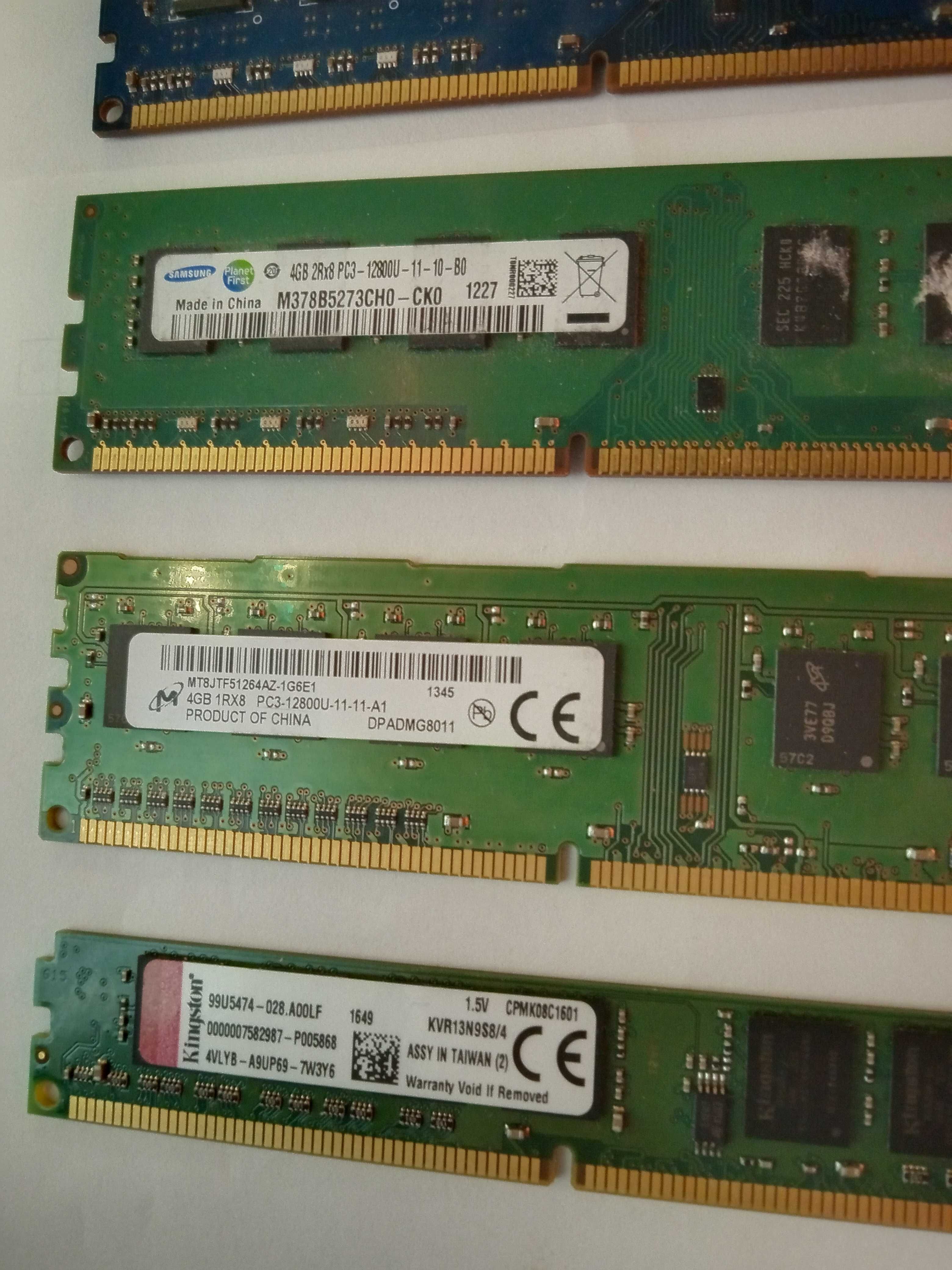 5шт одним лотом ОЗУ память для ПК DDR3 4Gb