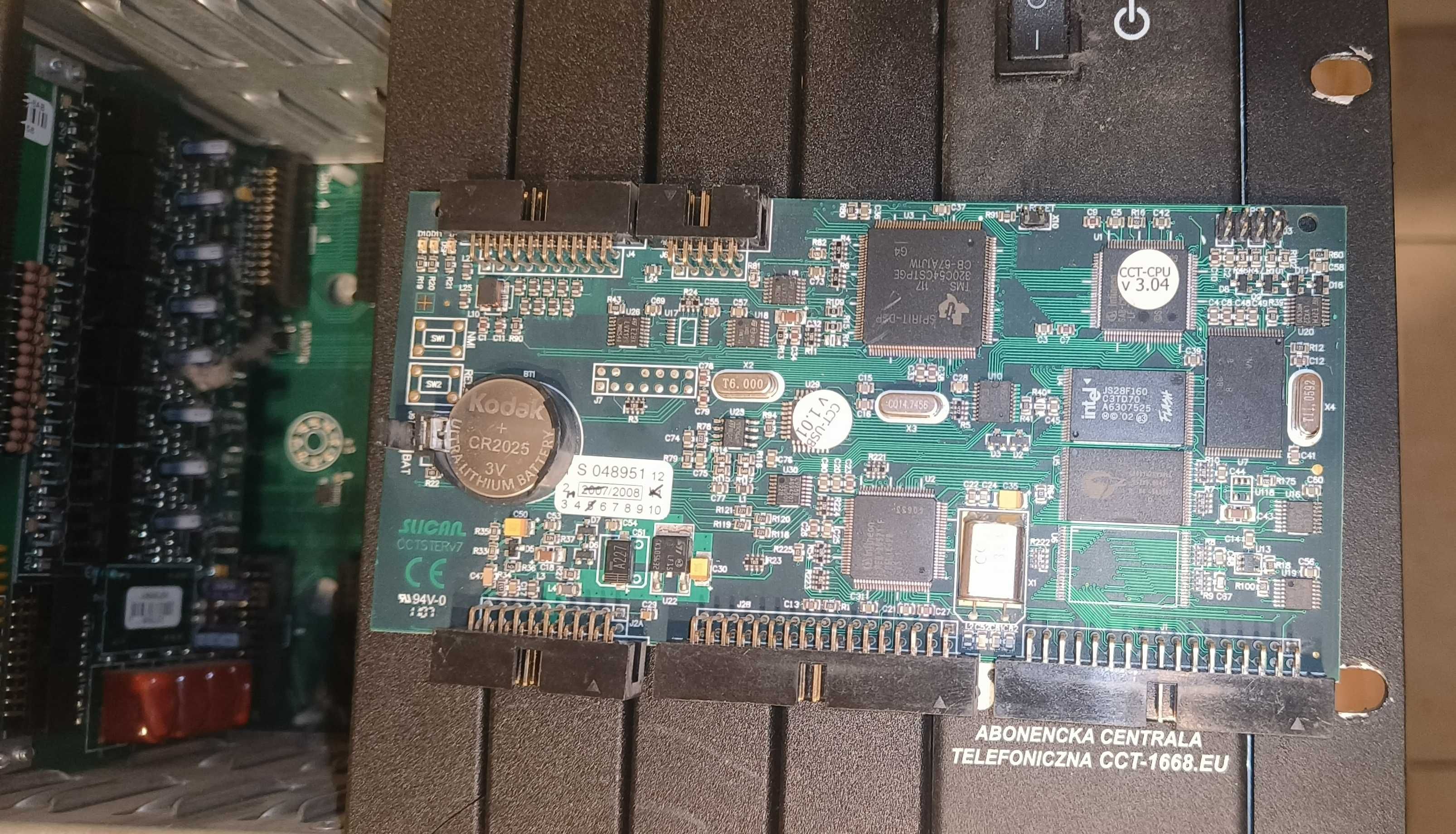 Karty od centrali telefonicznej Slican CCT-1668. EU