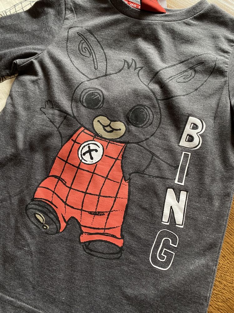 Koszulki 116 cm Bluzki długi rękaw Bing Disney 5- 6 lat George