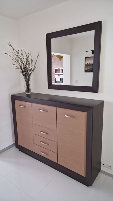 Komoda LARGO, szafka, jak nowa + lustro BRW