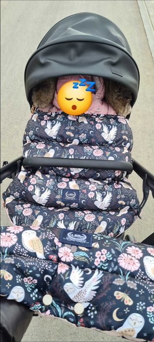 Śpiworek do wózka Combo Multi Flower + mufka firma La Millou