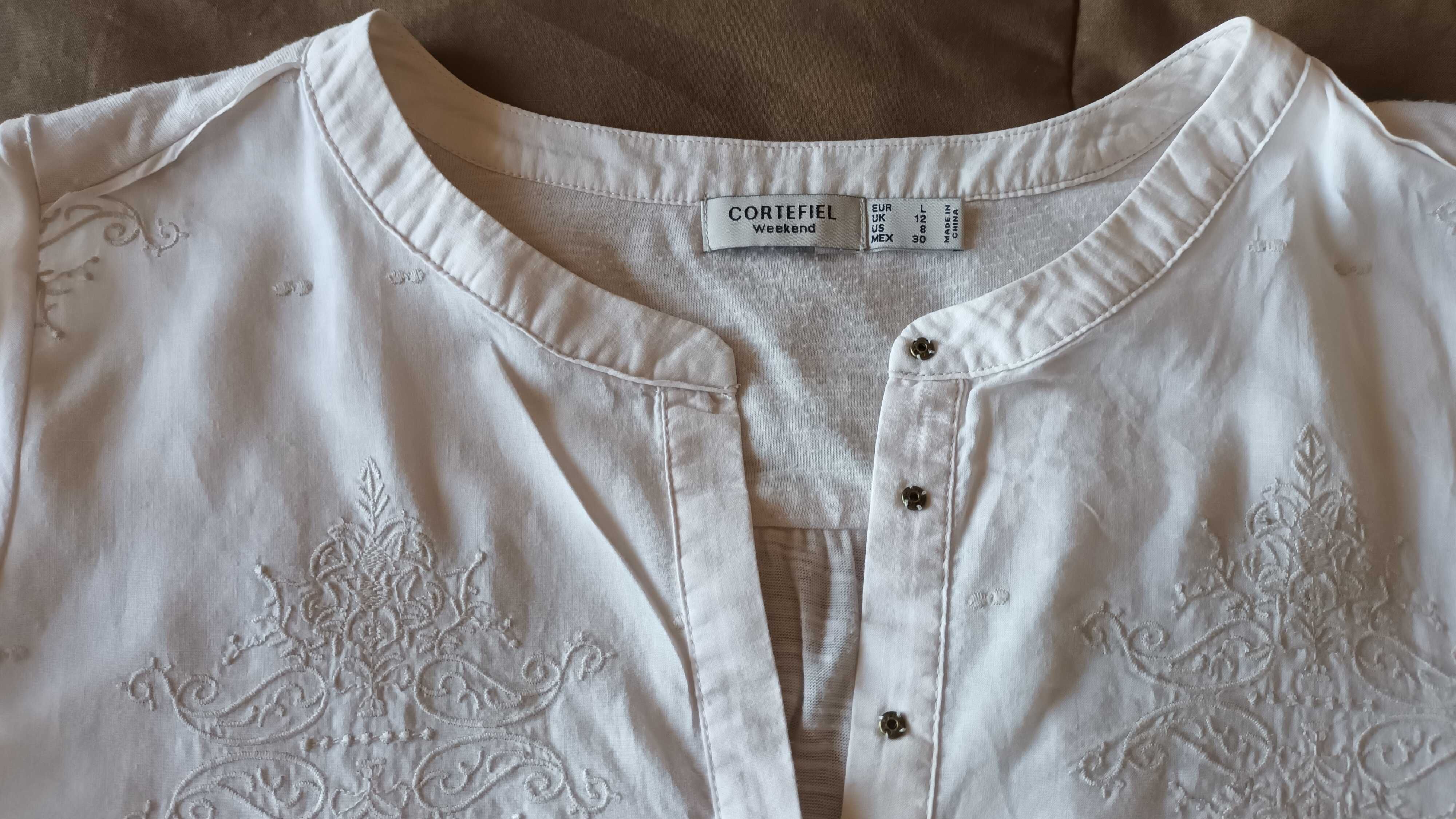 Blusa/túnica  bege da Cortefiel