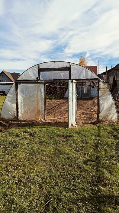 DUŻA KONSTRUKCJA TUNELU FOLIOWEGO 20m x 7,5m  Solidny stelaż pod folię