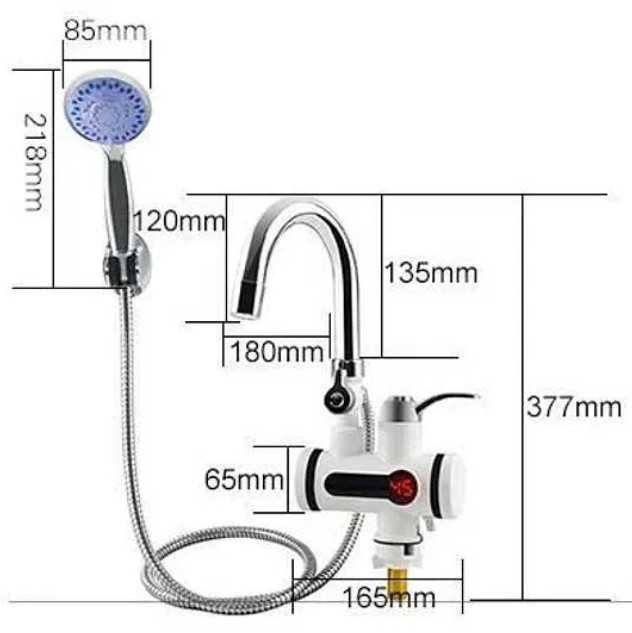 NOVO Chuveiro elétrico de encaixe vertical - Aquecimento instantâneo