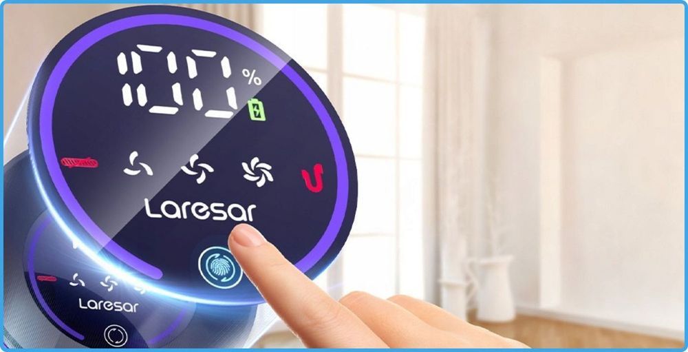 Mocny Odkurzacz Pionowy Bezprzewodowy LARESAR V7 500W 50kPa Filtr HEPA