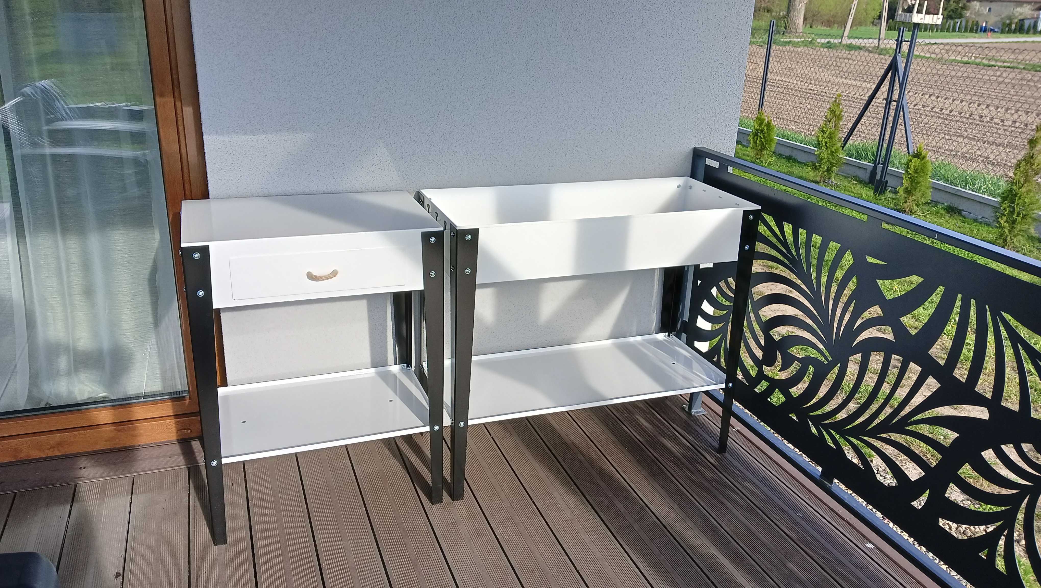 Stylowe, eleganckie metalowe szafki na taras