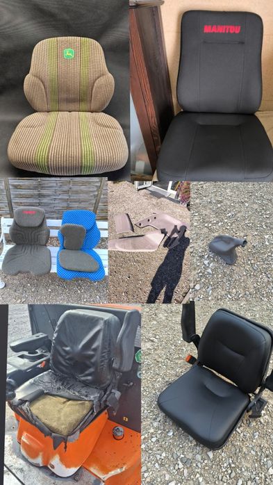 Siedzenie fotel pokrowiec tapicerka traktor ciągnik ładowarka Claas