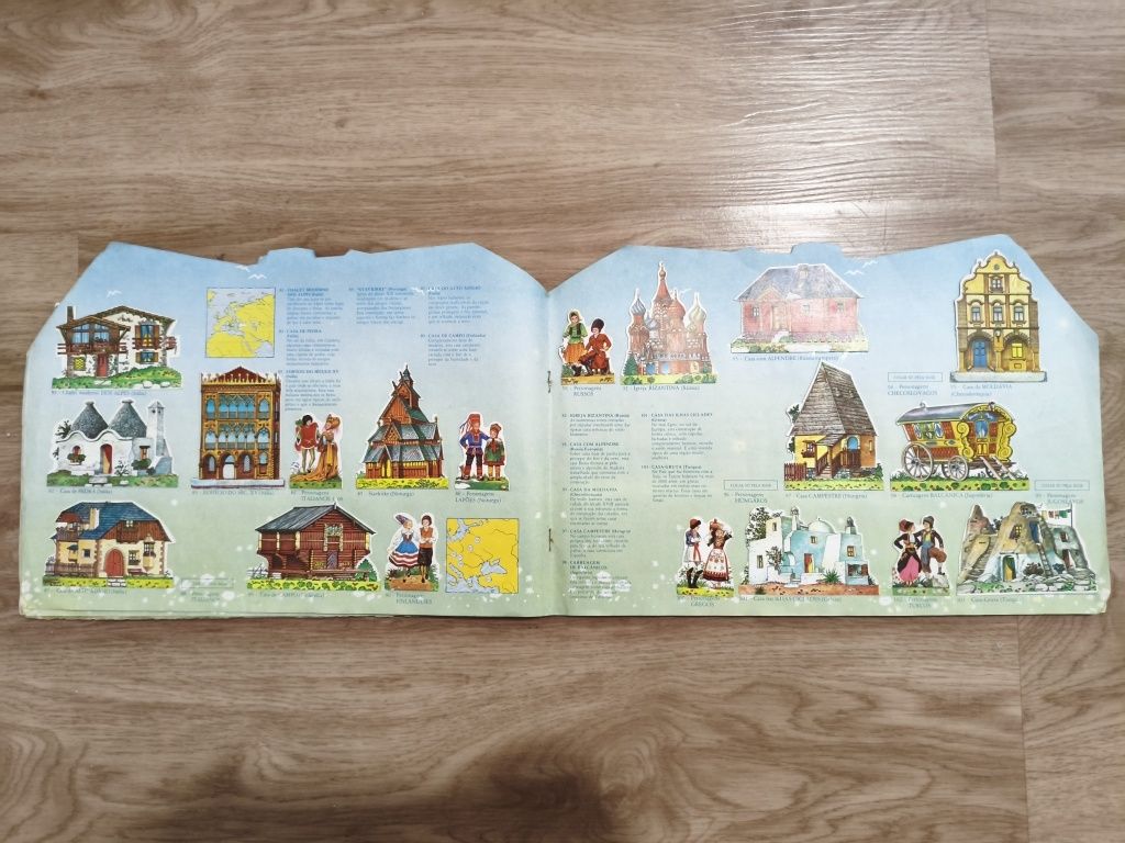 Coleção de cromos As minhas casinhas e os seus habitantes