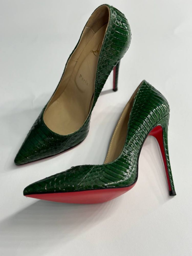 Туфлі-лодочки christian louboutin so kate пітон 12см 38 розмір