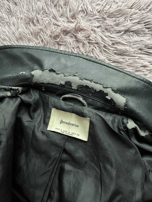 Skórzana kurtka ramoneska Stradivarius