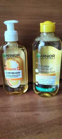 Міцелярна вода, гель для вмивання Garnier