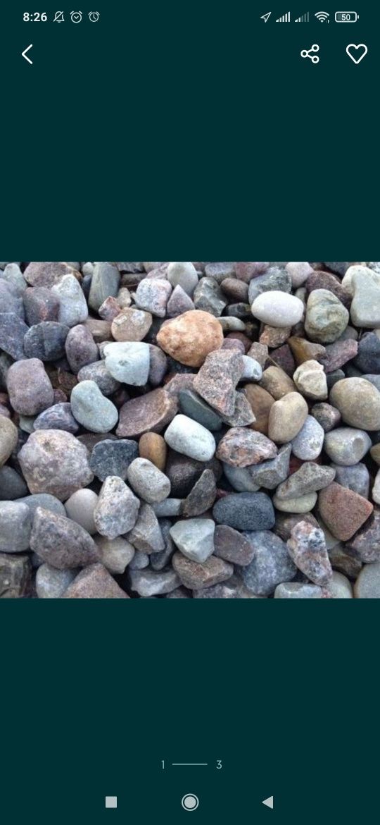 Kamienie otoczaki żwir podsypka 16-32 mm w workach naturalne drenaż