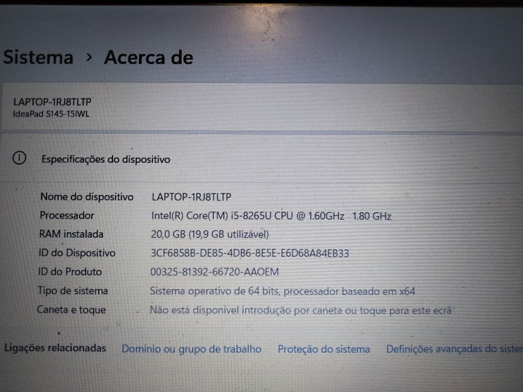 Portátil Lenovo IdeaPad