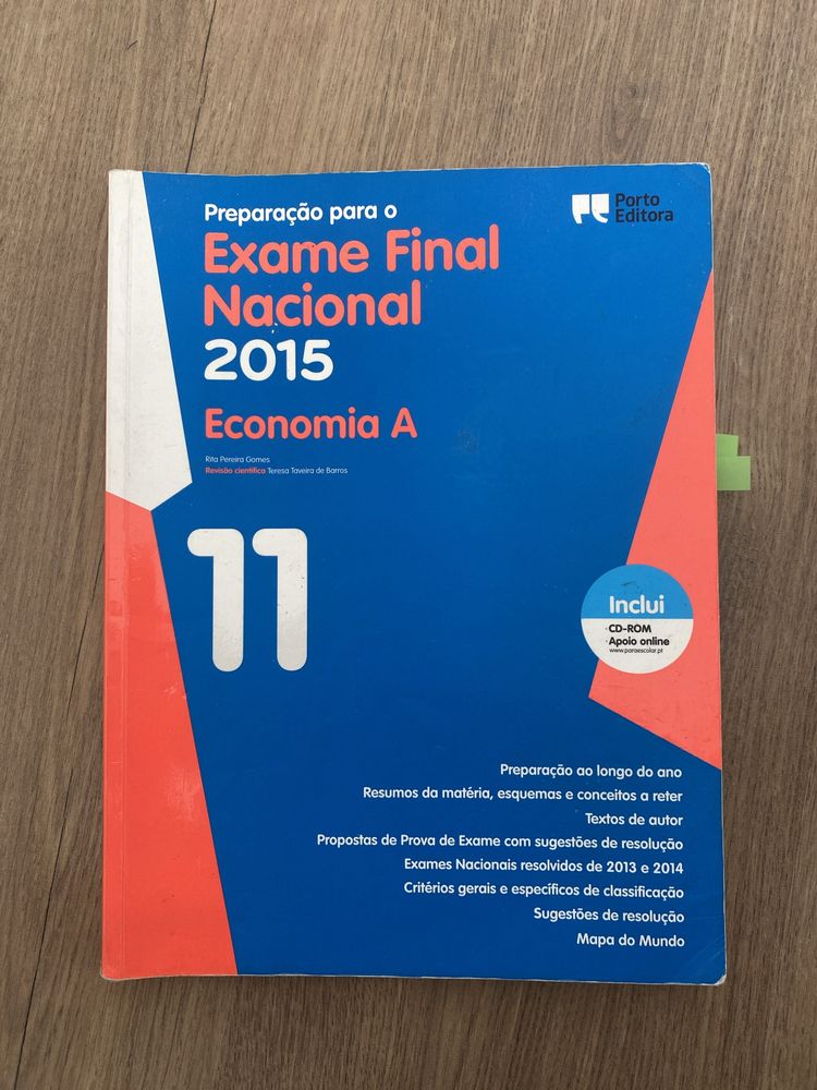 Livro preparação para o exame Economia A 2015