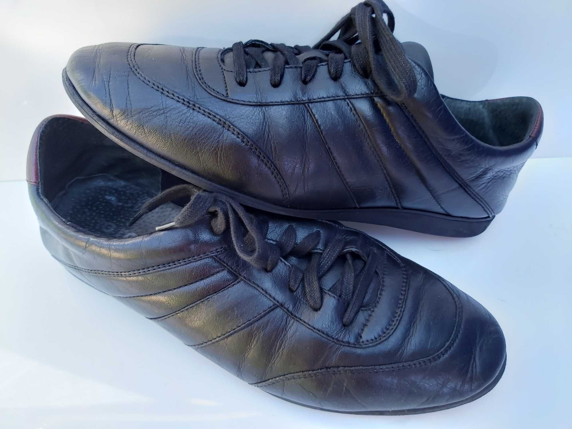 Pólbuty Gino ROSSI czarne trzewiki sneakersy 42