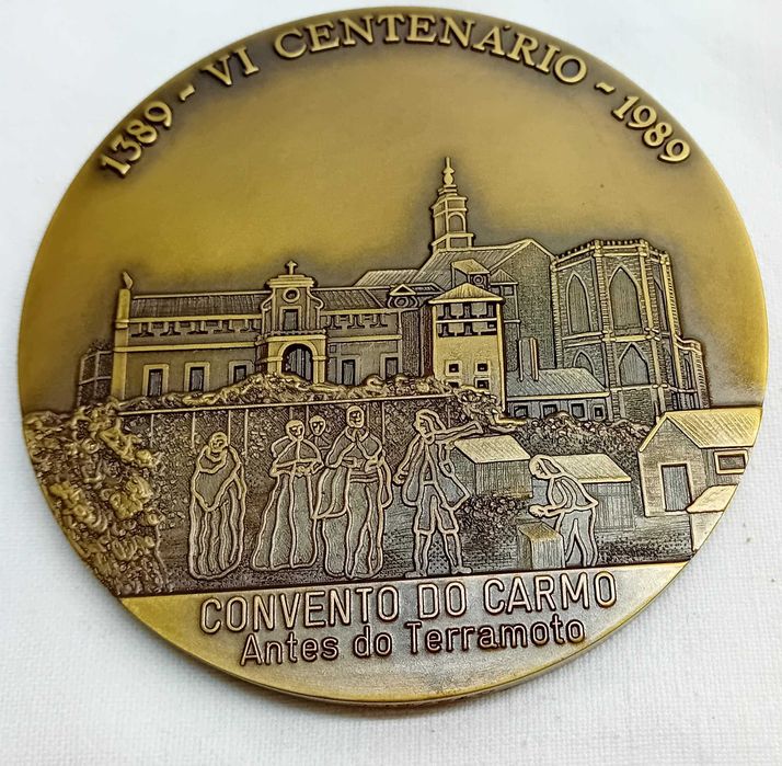 Medalha Centenário do Convento do Carmo, em bronze