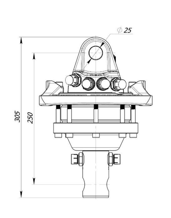 Rotator Hydrauliczny Formiko FHR 3L - Obrotnica - Minikoparka