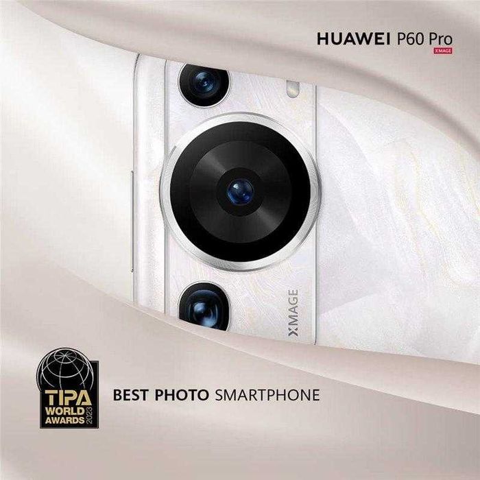 HUAWEI P60 Pro Cor. Pérola Rococó 8 GB RAM + 256 GB ROM (como novo)