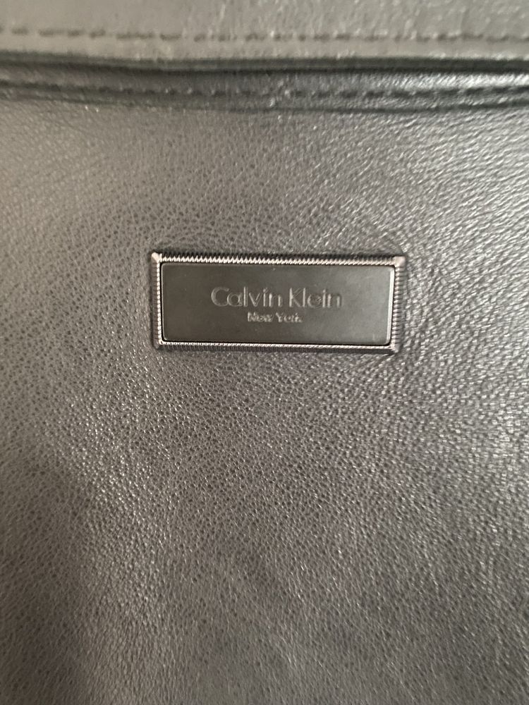 Кожаная куртка Calvin Klein Premium laser cut оригинал 100% кожа