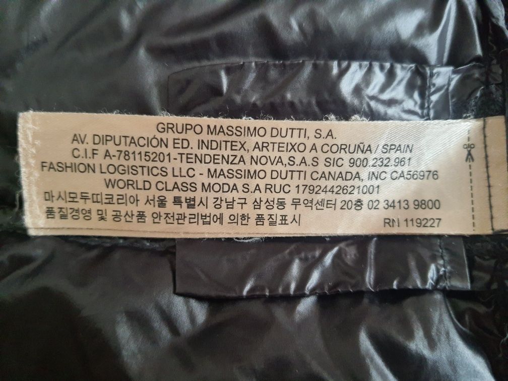 Czarna kurtka puchowa Massimo Dutti M