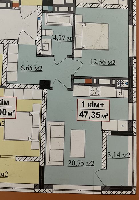 Продається 1.5 кім ЖК Міленіум. Розтермінування