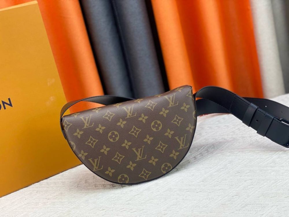 Унисекс сумка-бананка коричневая луи витон оригинал Louis Vuitton
