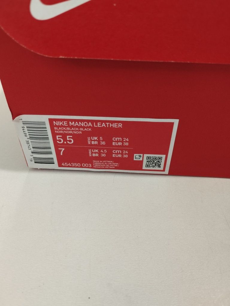 Sneakersy wysokie trzewiki Nike Manoa Leather r.38 skóra naturalna