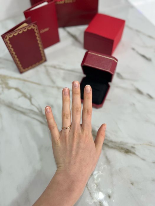 Anel Cartier Balletine Curved 18kt. Rose Gold ORIGINAL