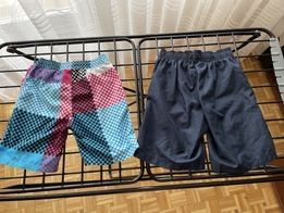 Spodenki kąpielowe chłopięce kąpielówki 7-8 lat, 122/128 2 pary