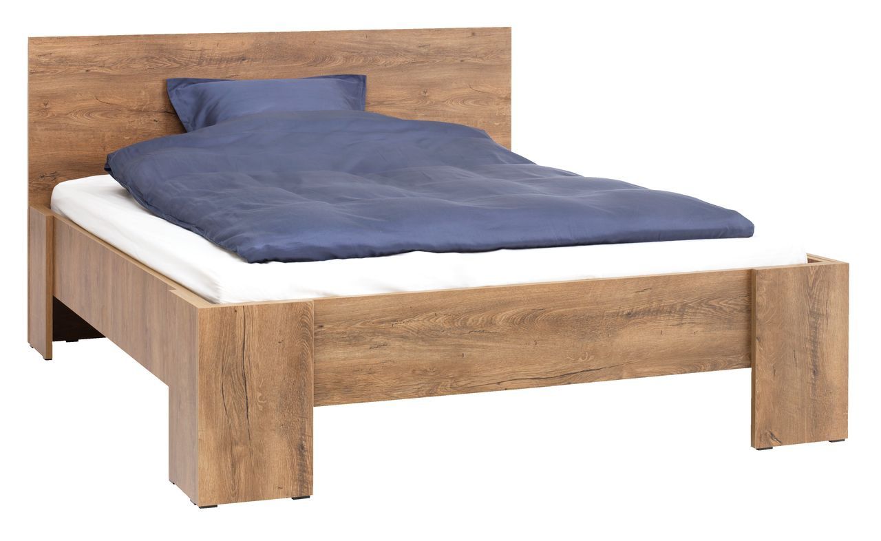 Nowa rama łóżka VEDDE 140x200 dąb dziki Jysk