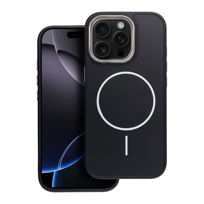 Futerał FRAME MAG COVER kompatybilny z MagSafe do IPHONE 15 PRO czarny