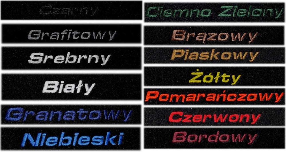 Dywaniki samochodowe welurowe do auta komplet ECONOMY HAFT + STOPERY