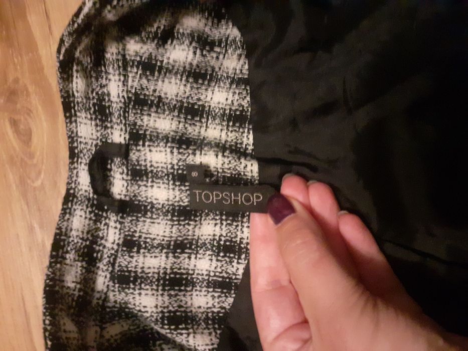 Ramoneska żakiet pepitka topshop tanio