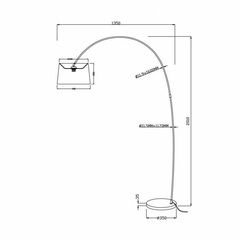 LAMPA STOJĄCA Zuma Line czarna