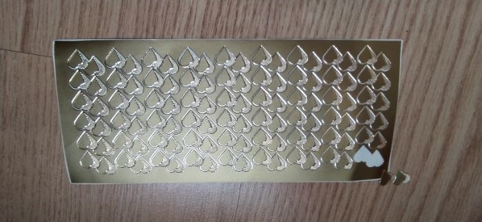 Etiquetas corações