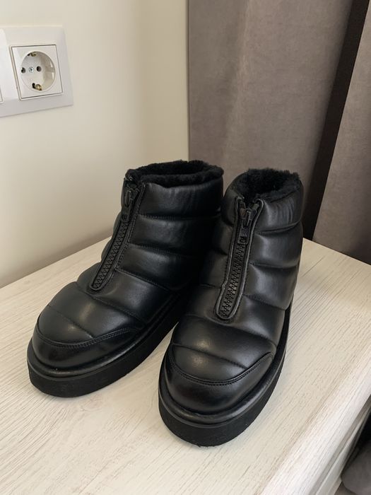 ЧЕРЕВИКИ Дутіки Італія зимові шкіряні Італія ОА Non-Fashion