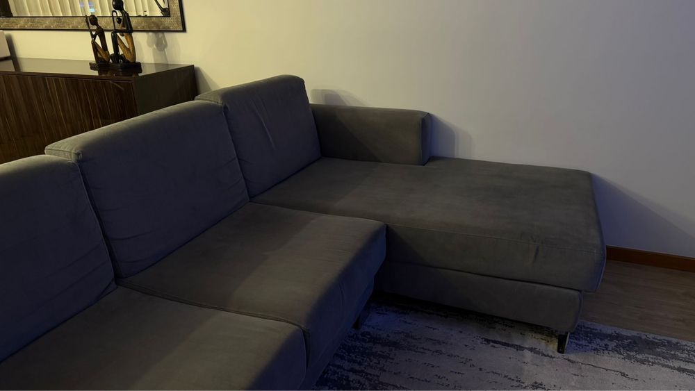Sofa de Sala 3 Lugares com chaise longue