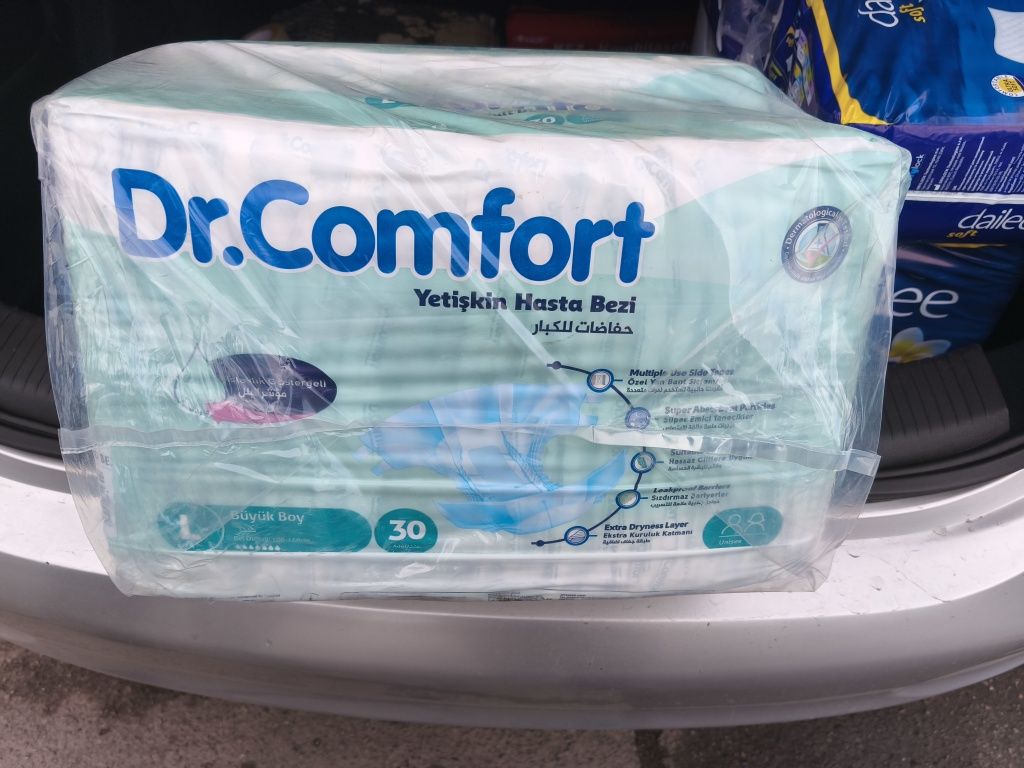 Подгузники для взрослых Dr Comfort Large 100-150 см 30 шт 7 капель