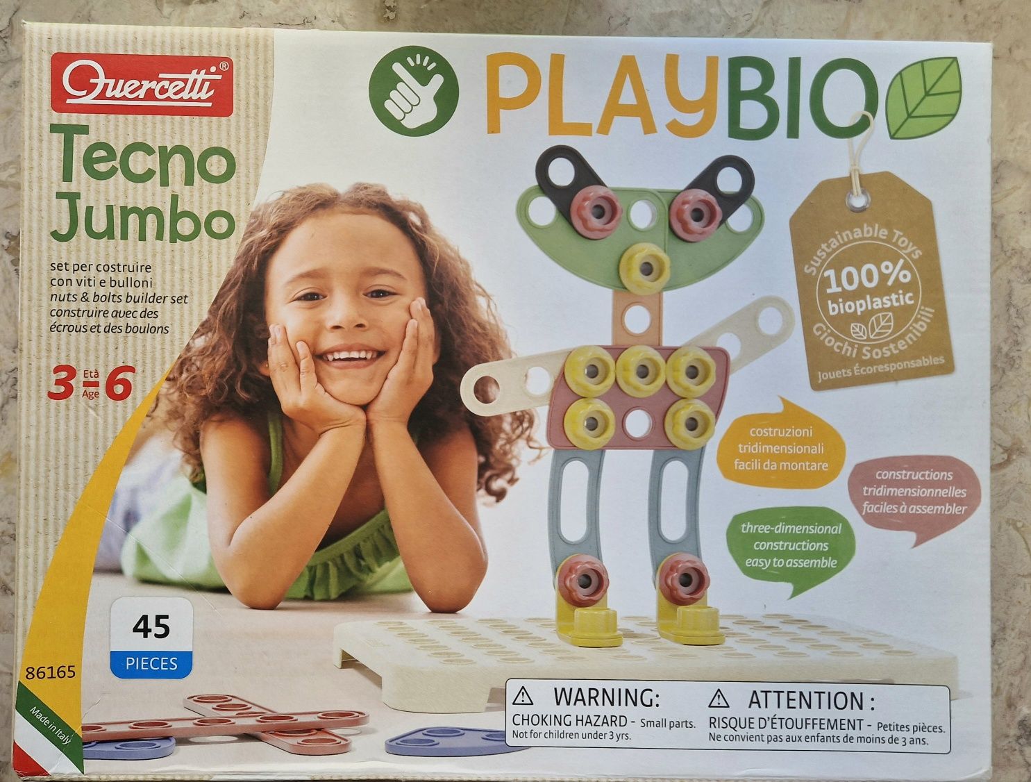 Construções Playbio Quercetti brinquedos